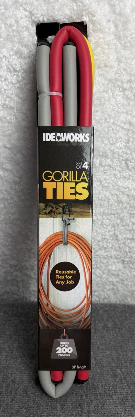 Gorilla Ties IdeaWorks 31" Length Holds Up to 200 Pounds - Set Of 4